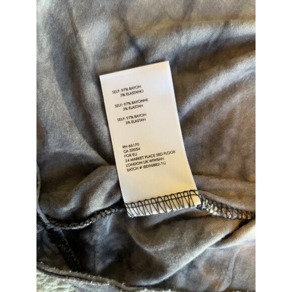 Urban Outfitters Tie Dye Tunic Top Black Gray Oversized Boho Grunge Loose Fit M - Picture 7 of 10